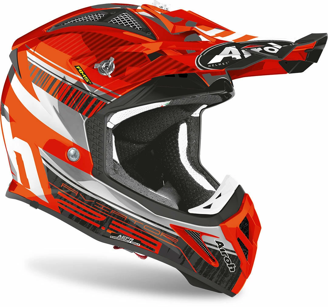 Airoh Aviator 2.3 Novak Chrome/Orange Helmet 4 Airoh Aviator 2.3 Novak Chrome/Orange Helmet - Image 2