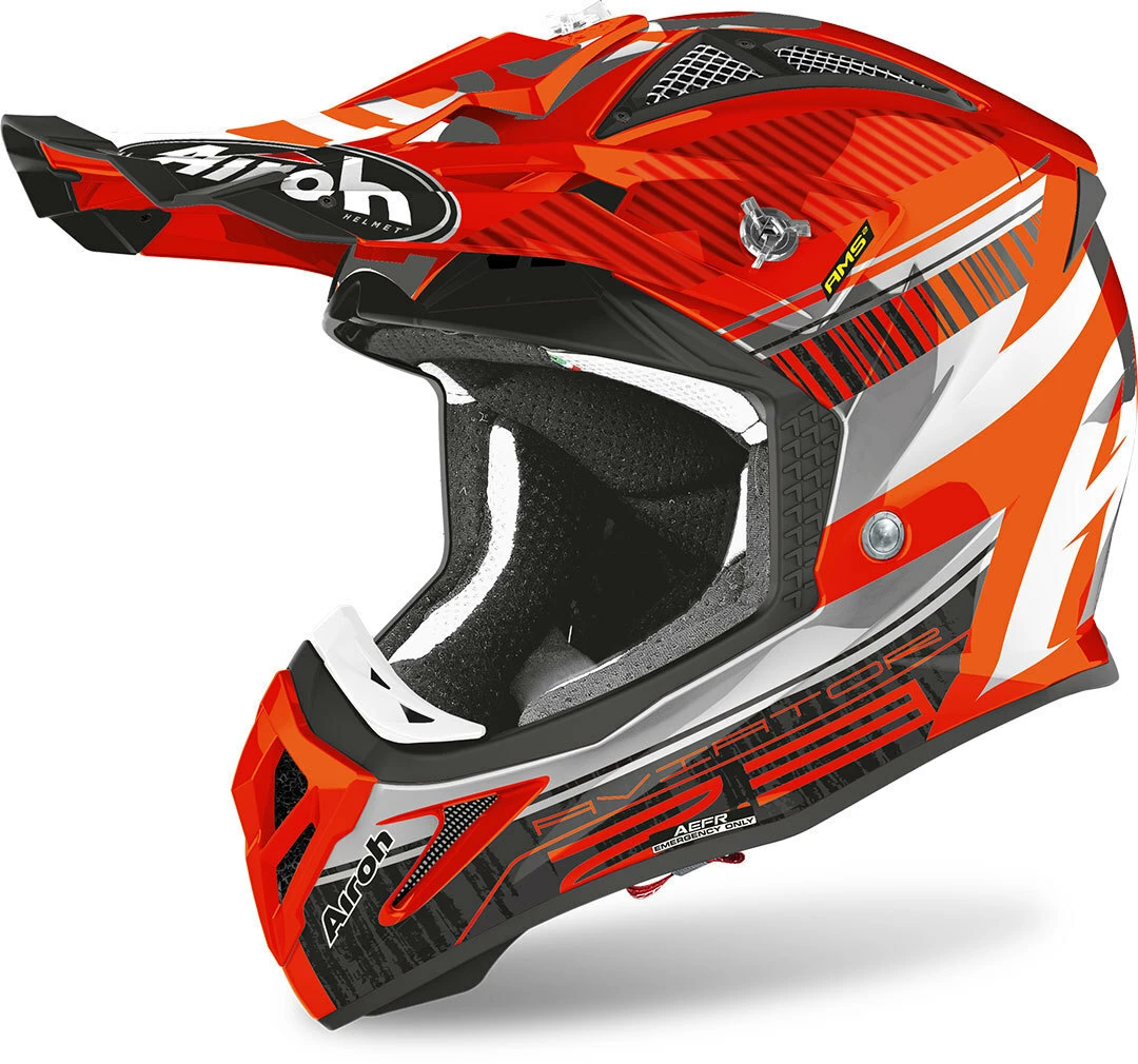Airoh Aviator 2.3 Novak Chrome/Orange Helmet 3 Airoh Aviator 2.3 Novak Chrome/Orange Helmet