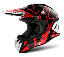 Airoh Terminator Open Vision Shock Red Helmet