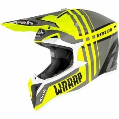 Airoh sale2022 30 Airoh Wraap Broken Matte Yellow Helmet