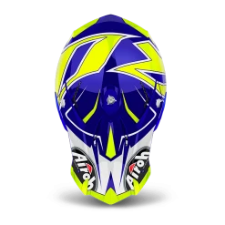 Airoh HAZV6144 Replacement Peak for Terminator Open Vision Helmets Shock Blue